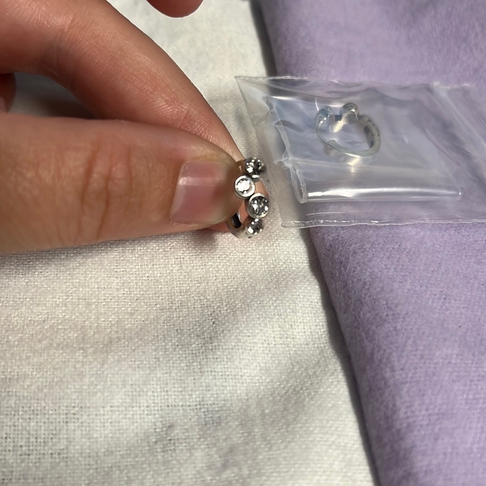 New Grace&Heart Crystal Cluster Earrings, Sterling and Swarovski Crystal